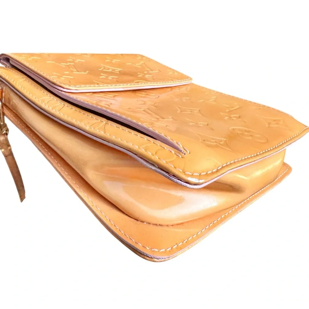 Louis Vuitton Golden Yellow Vernis Monogram & Vachetta Leather Mini Bag - Picture 4 of 16